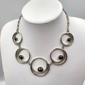 Silver Circular Statement Piece